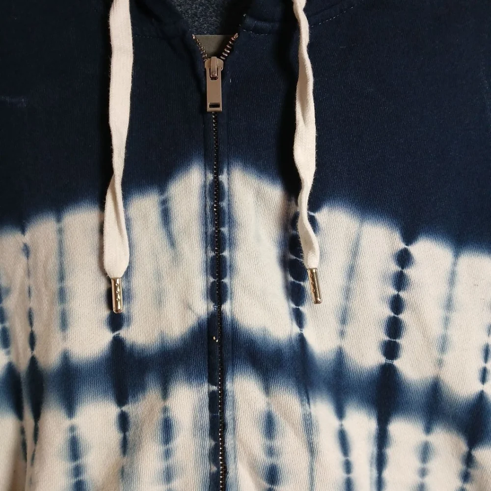 Old‎ Navy Navy Blue and White Tie-Dye Sweater Sz XS